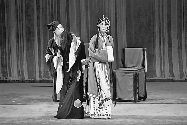 昆剧《烂柯山》演出照（逼休场面）
