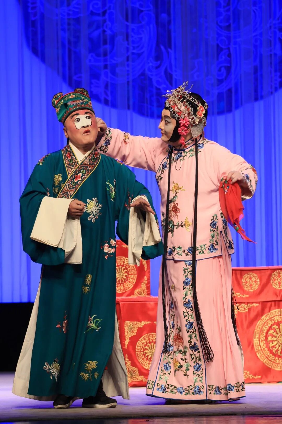 昆曲《风筝误》演出照（丑旦对手）