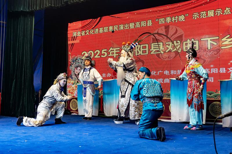 北方昆曲剧院在河北高阳河西村「寻根」义演——旦角行船身段场面（2025年3月1日）